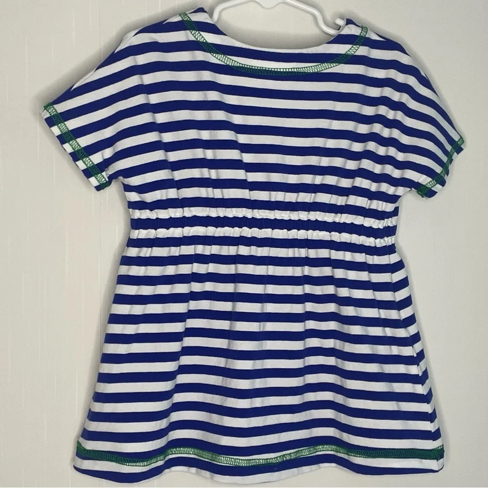 Florence Eiseman Girls Swim Coverup Stripes Blue White 4